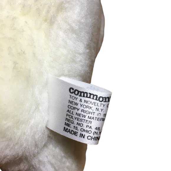 Commonwealth White Polar Bear Plush Vintage 1987 Small 6"in. Stuffed Animal RARE - Picture 10 of 10